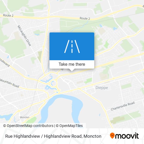 Rue Highlandview / Highlandview Road map