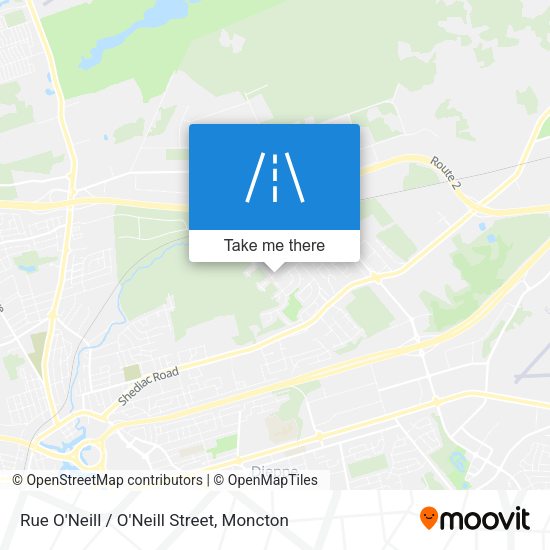 Rue O'Neill / O'Neill Street plan