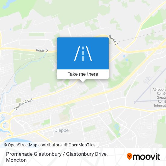 Promenade Glastonbury / Glastonbury Drive map