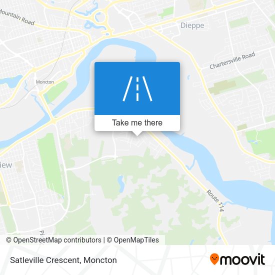 Satleville Crescent map