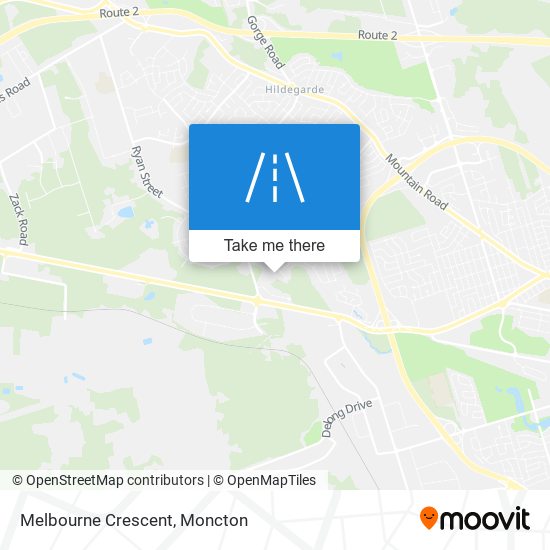 Melbourne Crescent map