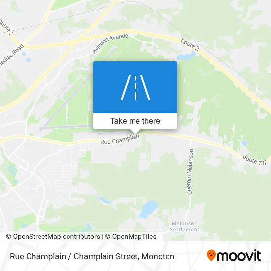 Rue Champlain / Champlain Street map