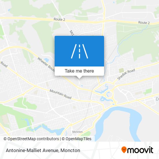 Antonine-Malliet Avenue map