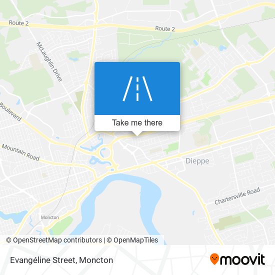 Evangéline Street map