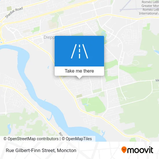 Rue Gilbert-Finn Street map