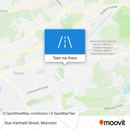 Rue Hartnett Street map