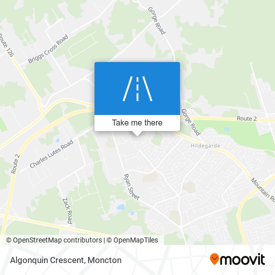 Algonquin Crescent map