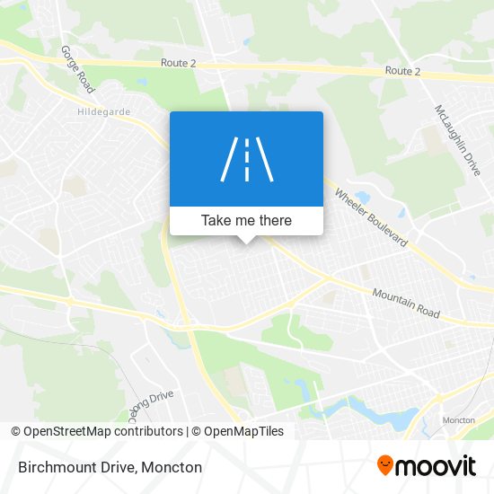 Birchmount Drive map