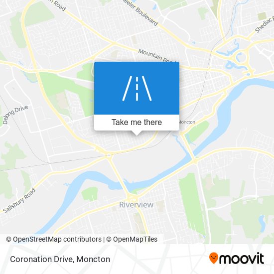 Coronation Drive map
