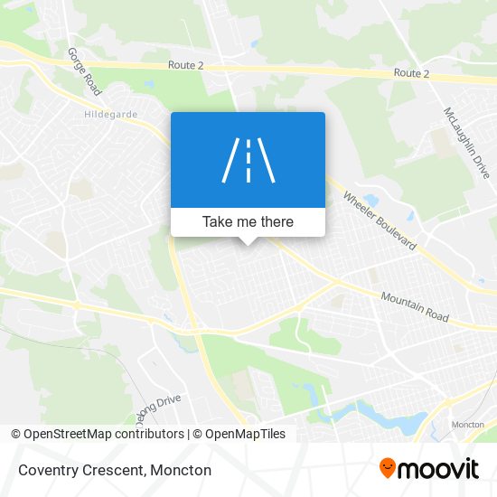 Coventry Crescent map