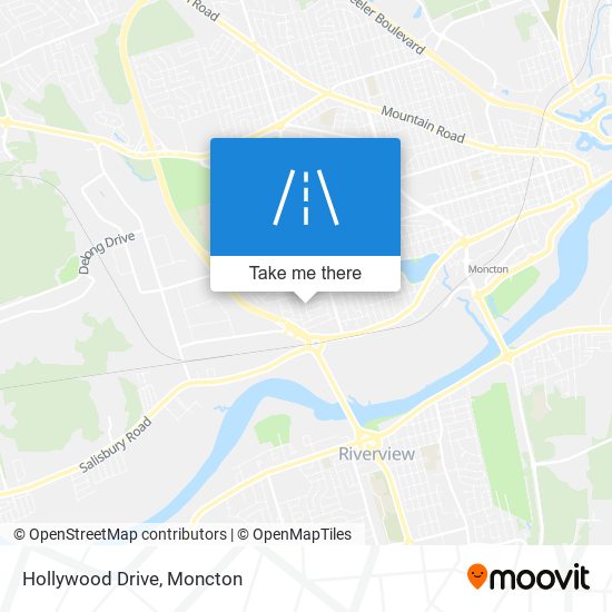 Hollywood Drive map
