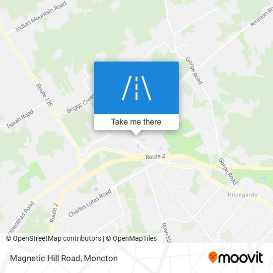 Magnetic Hill Road map