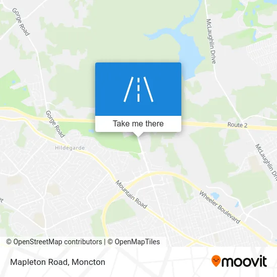 Mapleton Road map