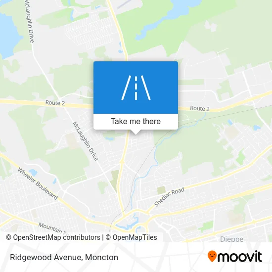 Ridgewood Avenue map