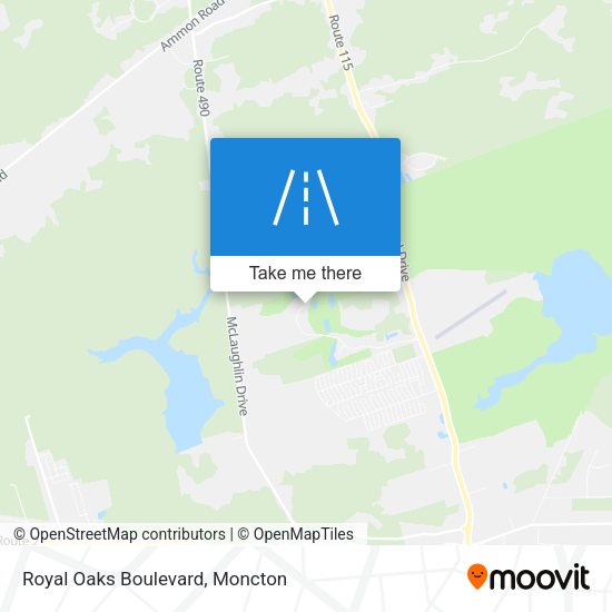 Royal Oaks Boulevard map