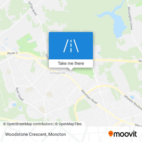 Woodstone Crescent map