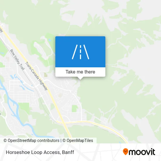 Horseshoe Loop Access map