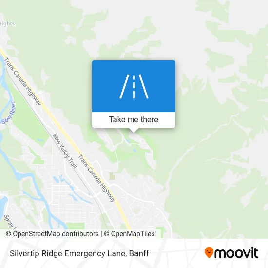 Silvertip Ridge Emergency Lane map