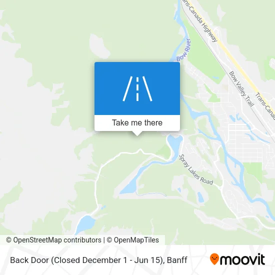 Back Door (Closed December 1 - Jun 15) map