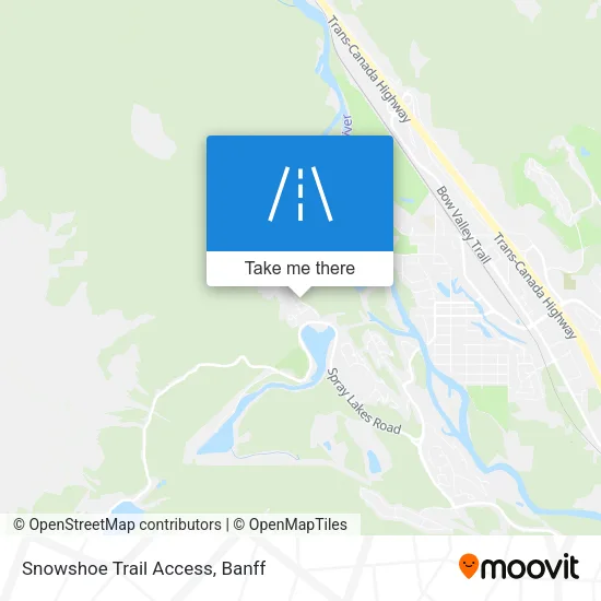 Snowshoe Trail Access map