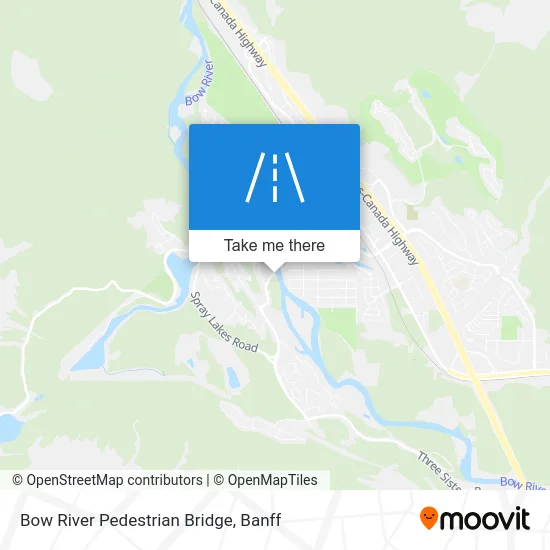 Bow River Pedestrian Bridge map