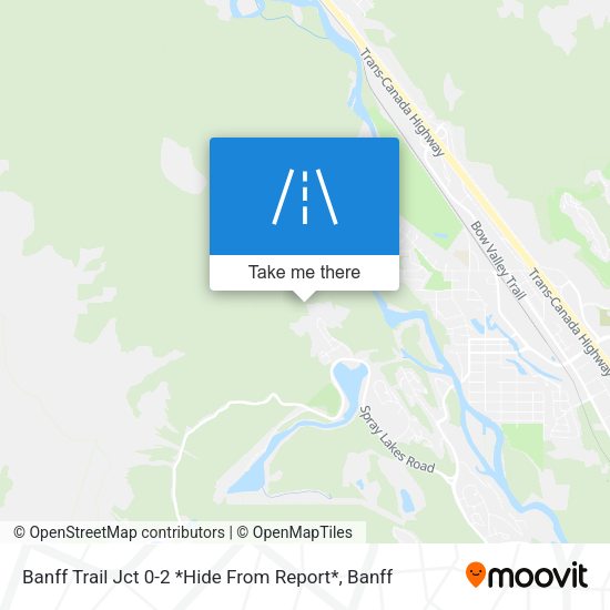 Banff Trail Jct 0-2 *Hide From Report* map