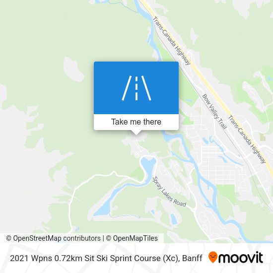 2021 Wpns 0.72km Sit Ski Sprint Course (Xc) map