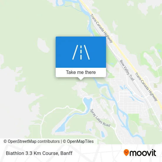 Biathlon 3.3 Km Course map