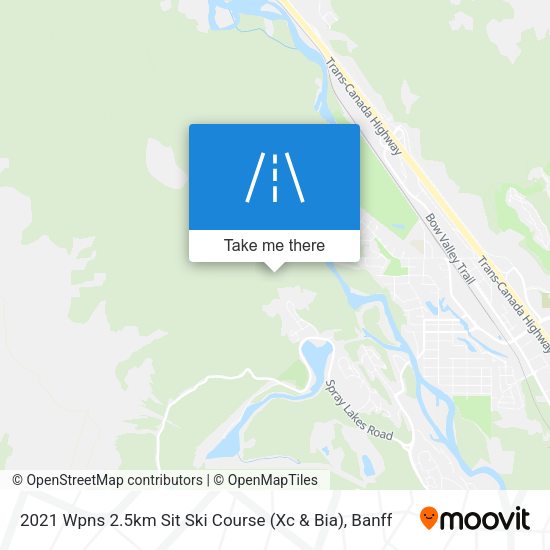 2021 Wpns 2.5km Sit Ski Course (Xc & Bia) map