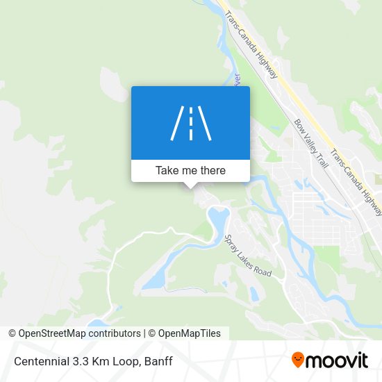 Centennial 3.3 Km Loop map