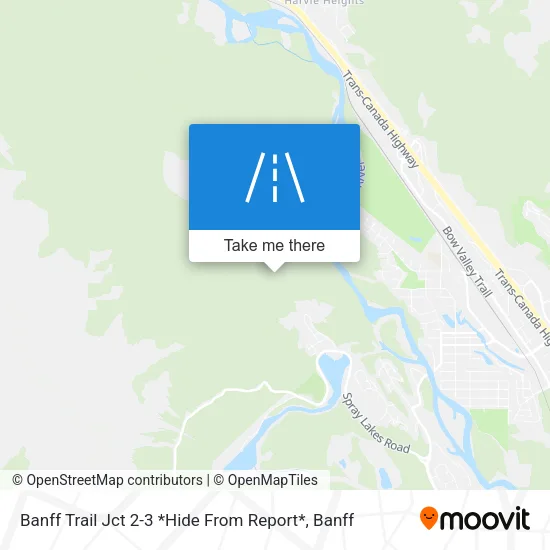 Banff Trail Jct 2-3 *Hide From Report* map