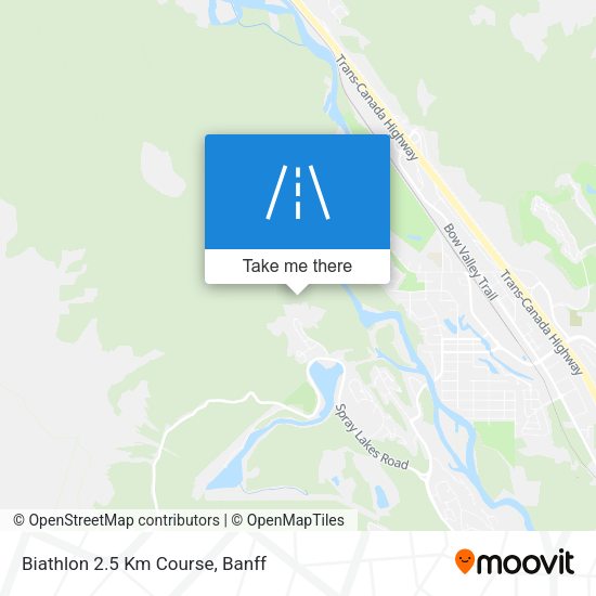 Biathlon 2.5 Km Course map