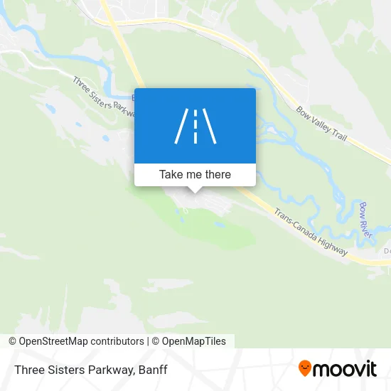 Three Sisters Parkway map