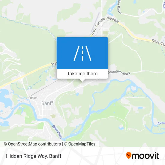 Hidden Ridge Way map