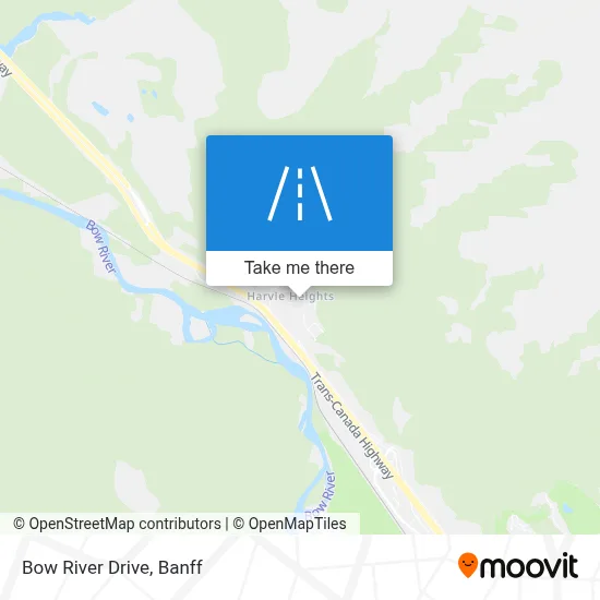 Bow River Drive map