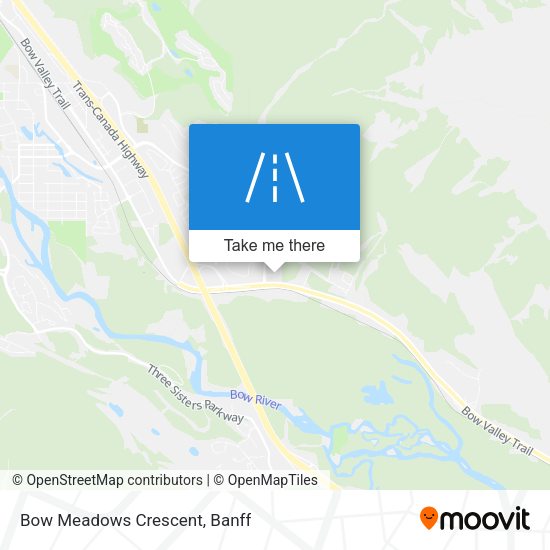 Bow Meadows Crescent map