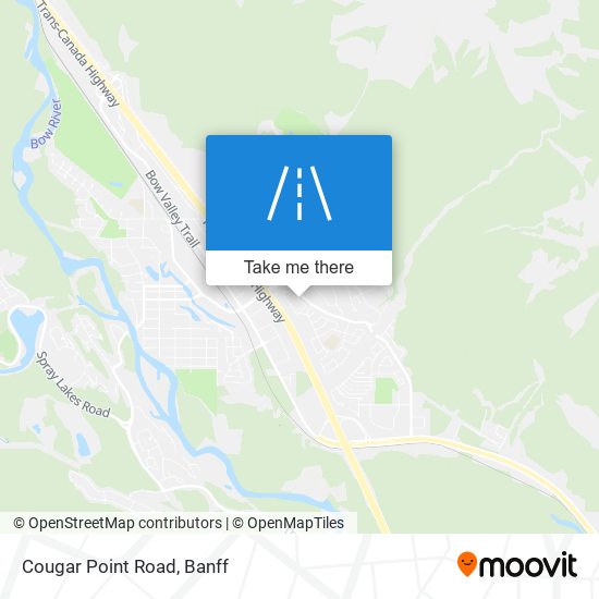 Cougar Point Road map