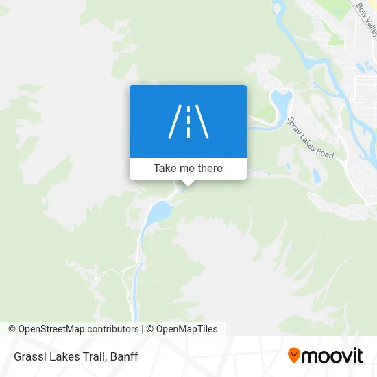 Grassi Lakes Trail map