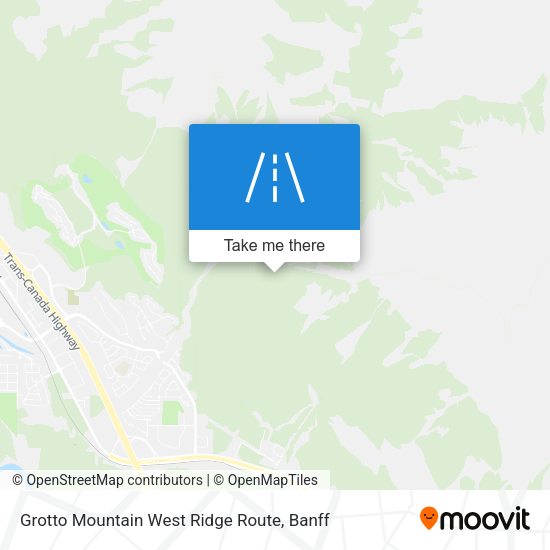 Grotto Mountain West Ridge Route plan