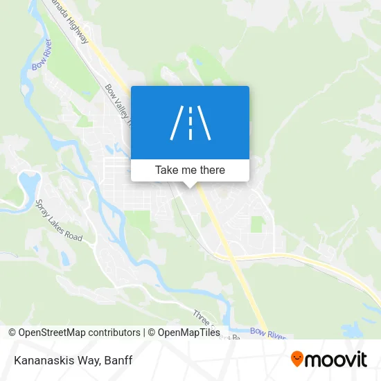Kananaskis Way map