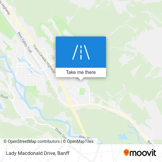 Lady Macdonald Drive map