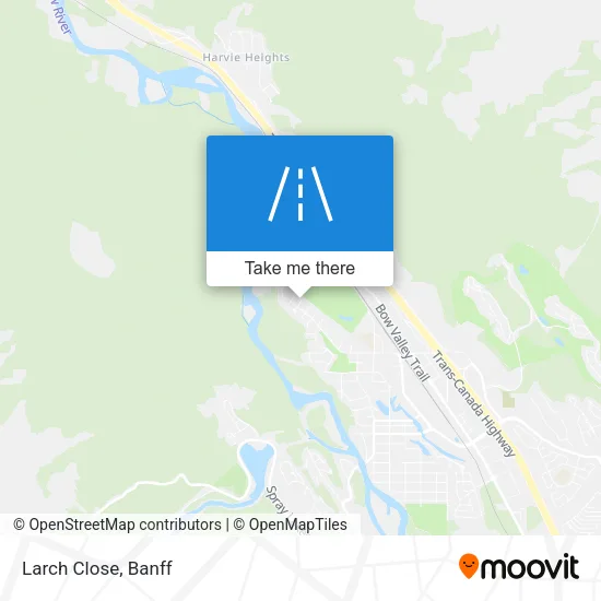 Larch Close map