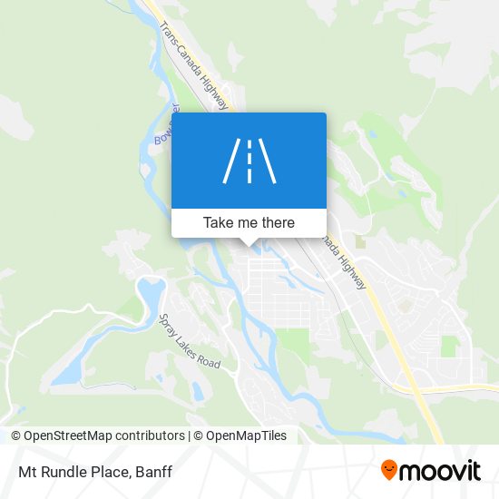 Mt Rundle Place map