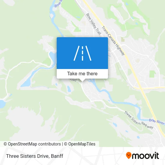 Three Sisters Drive map