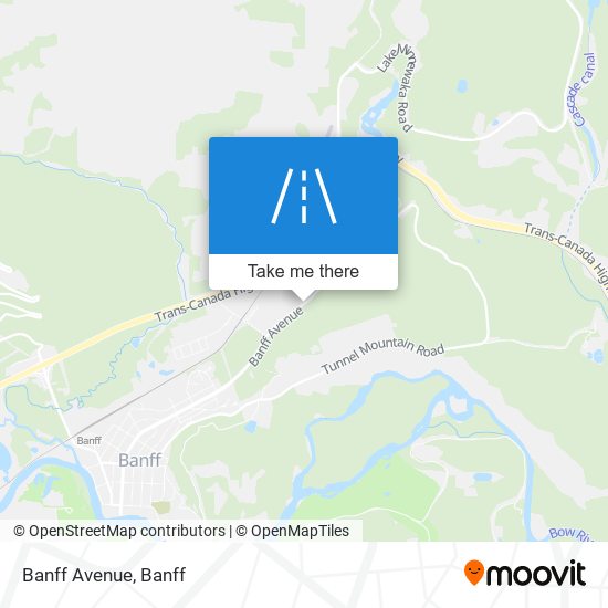 Banff Avenue map