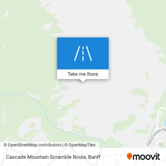 Cascade Mountain Scramble Route plan