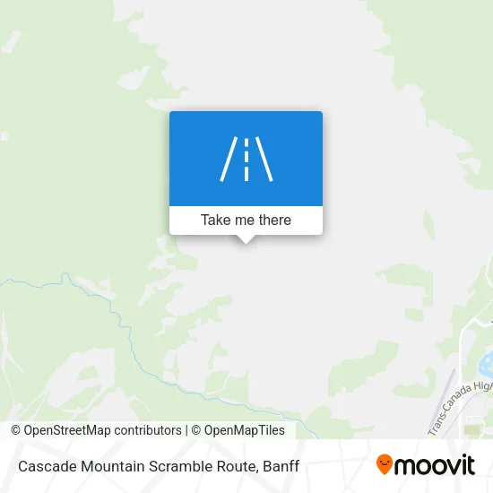 Cascade Mountain Scramble Route map