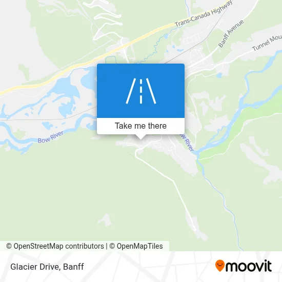Glacier Drive map