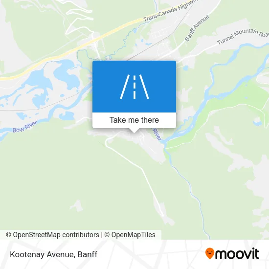 Kootenay Avenue map