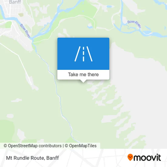 Mt Rundle Route map